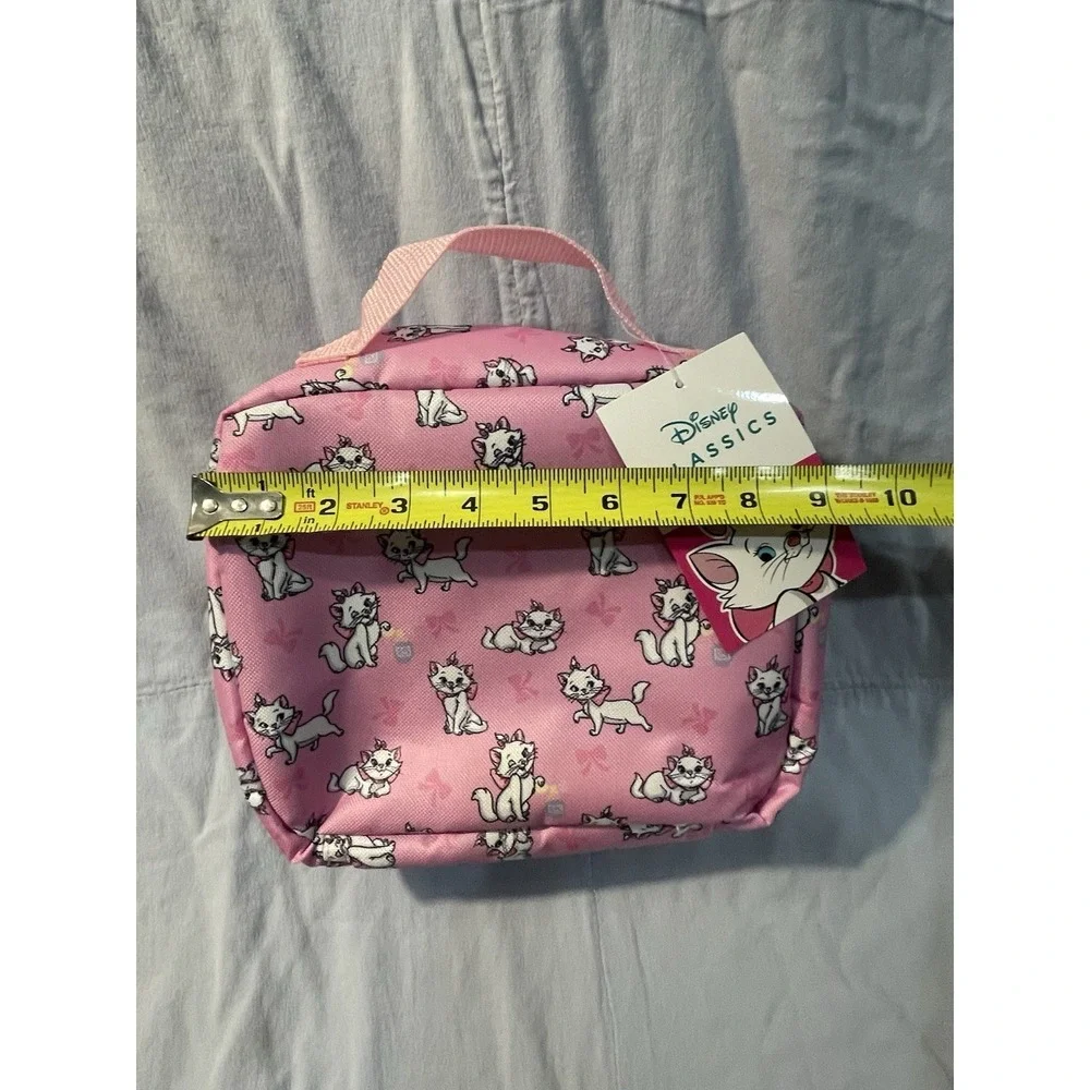 NEW Set of Walt Disney Aristocats Marie Pink/Purple & White Backpack & Lunch Box